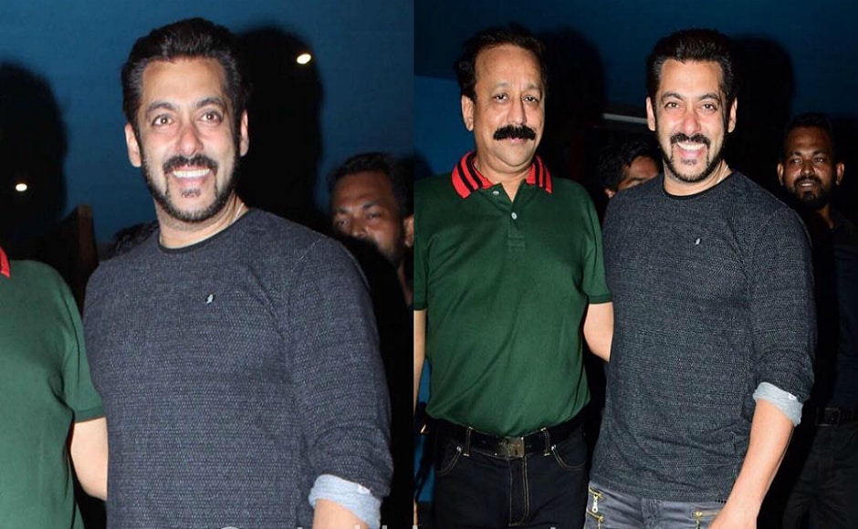 Salman Khan with Baba Siddiqui at the party Salman Khan with Baba Siddiqui at the party