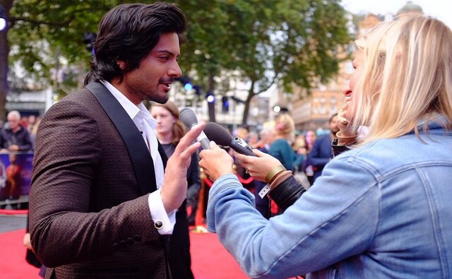 Ali Fazal speaks to media during the UK premiere of his upcoming film Victoria & Abdul. Image via Facebook. Ali Fazal speaks to media during the UK premiere of his upcoming film Victoria & Abdul. Image via Facebook.