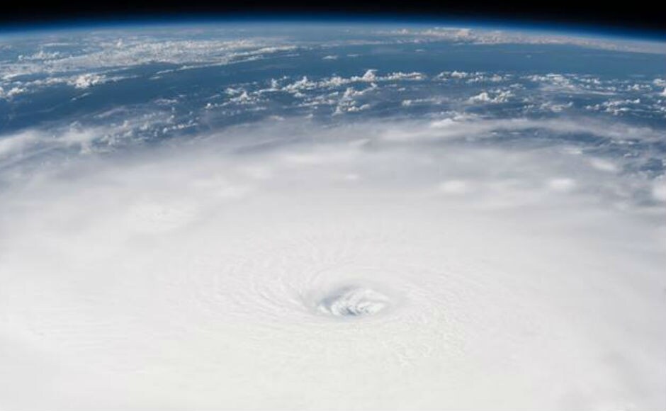 The eye of the strom as seen from International Space Station. The storm also left 9,00,000 people without power in Puerto Rico. Facebook/International Space Station The eye of the strom as seen from International Space Station. The storm also left 9,00,000 people without power in Puerto Rico. Facebook/International Space Station