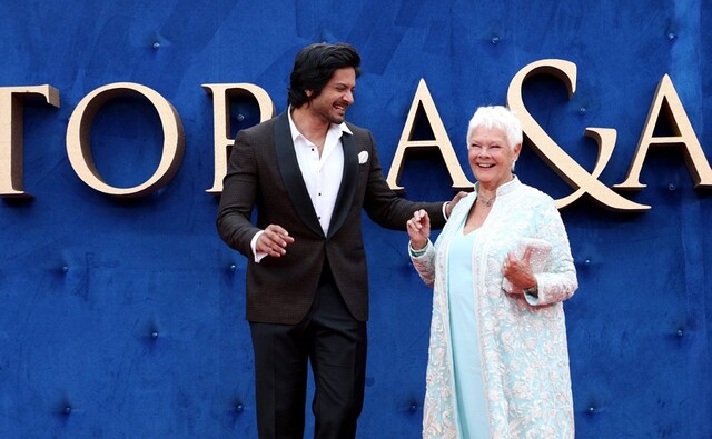 Ali Fazal and Judi Dench at the premiere. Image via Facebook Ali Fazal and Judi Dench at the premiere. Image via Facebook