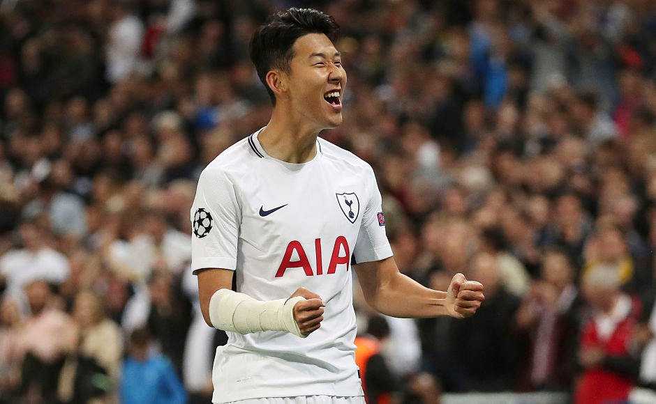 Son Heung-Min opened the scoring for Tottenham Hotspur against Borussia Dortmund at the Wembley Stadium. AP Son Heung-Min opened the scoring for Tottenham Hotspur against Borussia Dortmund at the Wembley Stadium. AP