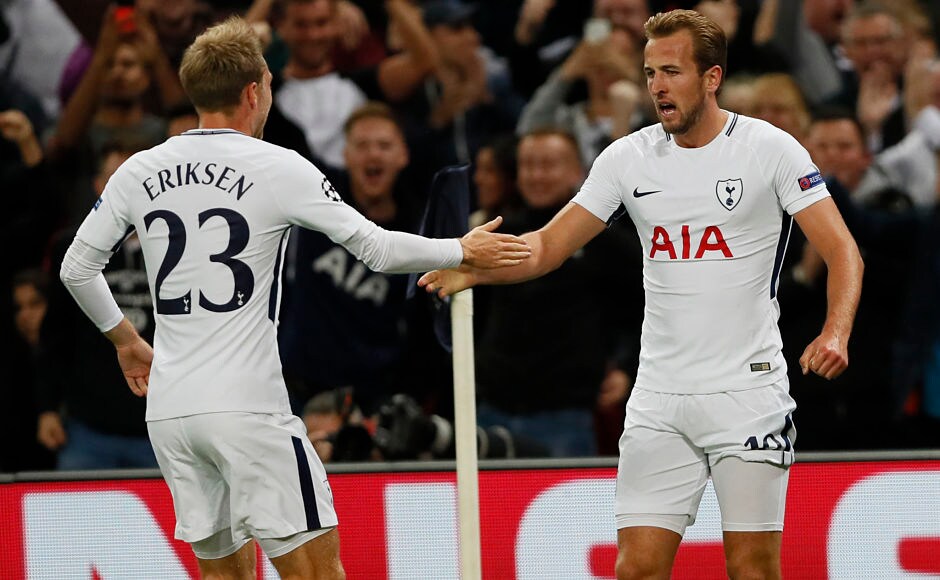 Harry Kane scored twice as Tottenham Hotspur beat Borussia Dortmund 3-1. AP Harry Kane scored twice as Tottenham Hotspur beat Borussia Dortmund 3-1. AP