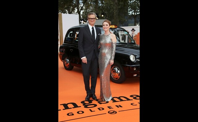 Academy Award-winning actors Colin Firth (left) and Julianne Moore pose for photographers during the premiere of the film Kingsman: The Golden Circle in London on Monday, 18 September, 2017. Photo courtesy: Joel Ryan/AP Academy Award-winning actors Colin Firth (left) and Julianne Moore pose for photographers during the premiere of the film Kingsman: The Golden Circle in London on Monday, 18 September, 2017. Photo courtesy: Joel Ryan/AP