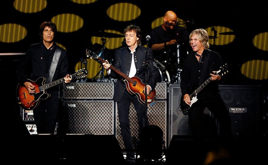 Singer-songwriter Paul McCartney performs on stage at the Prudential Center on Monday, 11 September 2017 in Newark, NJ. Photo from Twitter Singer-songwriter Paul McCartney performs on stage at the Prudential Center on Monday, 11 September 2017 in Newark, NJ. Photo from Twitter