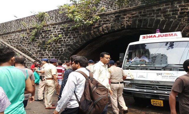 The road going towards the bridge linking Elphinstone Road and Parel stations has been closed for now. Firstpost/Aprameya Rao The road going towards the bridge linking Elphinstone Road and Parel stations has been closed for now. Firstpost/Aprameya Rao