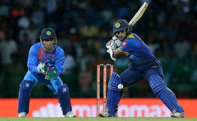 Ashan Priyanjan plays a shot during his 40 run knock, which took Sri Lanka over 150. AP Ashan Priyanjan plays a shot during his 40 run knock, which took Sri Lanka over 150. AP