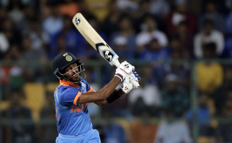 Hardik Pandya (41) came out to bat at No. 4 again, and attacked the spinners as in Indore. He made 88 with Jadhav as India's 200 came up in the 32nd over. Pandya was out hitting to long on. AP David Warner smashes sparkling century in 100th ODI to end Australia's losing streak