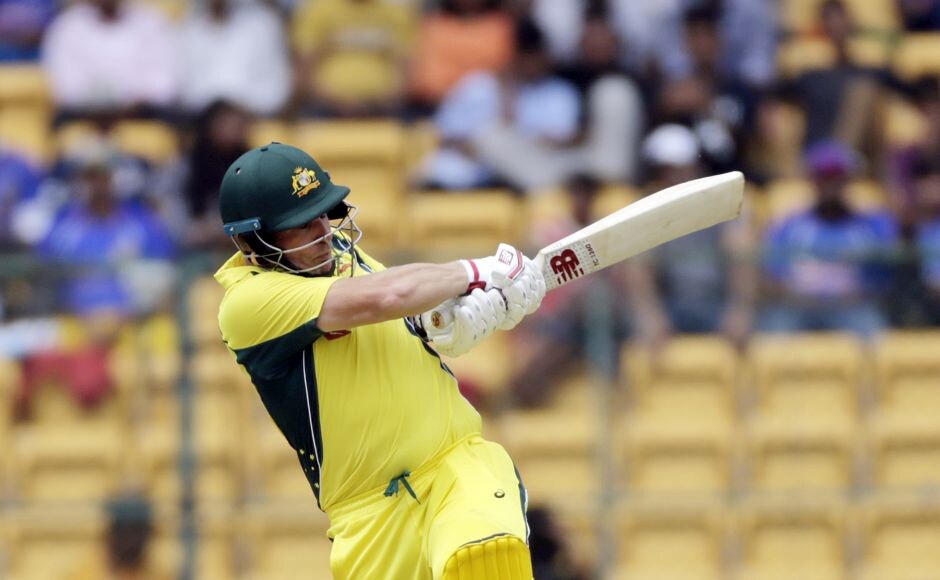 Opting to bat after winning the toss, Australia got off to a quick start as India rested their first-choice pacers Bhuvneshwar Kumar and Jasprit Bumrah. David Warner and Aaron Finch put on 50 runs off just 53 balls. AP David Warner smashes sparkling century in 100th ODI to end Australia's losing streak