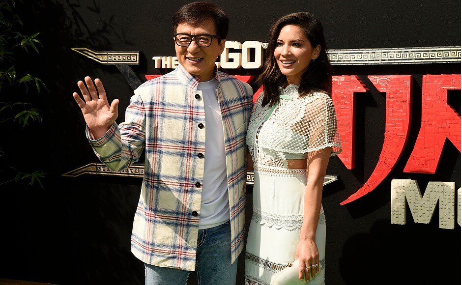 Chan (left) and Olivia Munn, cast members in The Lego Ninjago Movie, pose together. Photo courtesy: AP/Chris Pizzello Chan (left) and Olivia Munn, cast members in The Lego Ninjago Movie, pose together. Photo courtesy: AP/Chris Pizzello