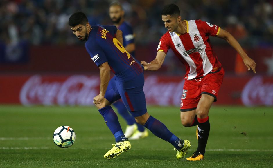 In his 100th La Liga appearance, Suarez rounded off Barcelona's victory in the 69th when he was left all alone to take Sergi Roberto's lobbed pass and beat Iraizoz. It was Suarez's second goal in six appearances this season. AP Barcelona's Luiz Suarez scores in 100th La Liga appearance, Real Madrid win on Cristiano Ronaldo's return
