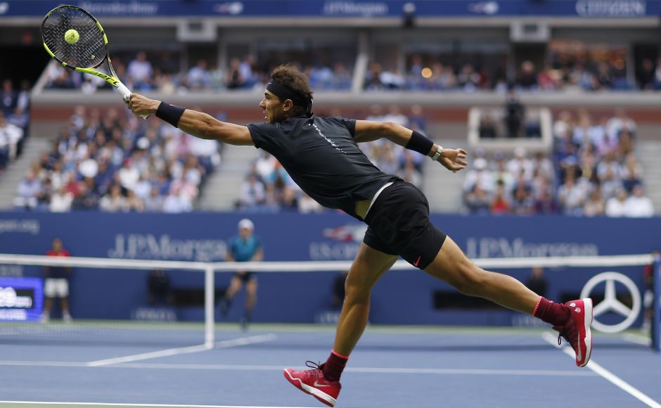 Rafael Nadal was dominant on his return and was flawless at the net. He took only two hours and 27 minutes to breeze past his opponent. AP Rafael Nadal was dominant on his return and was flawless at the net. He took only two hours and 27 minutes to breeze past his opponent. AP
