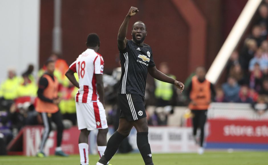 Romelu Lukaku continued his excellent start to his Manchester United career as he scored to put them 2-1 ahead in the second half against Stoke City. AP Romelu Lukaku continued his excellent start to his Manchester United career as he scored to put them 2-1 ahead in the second half against Stoke City. AP