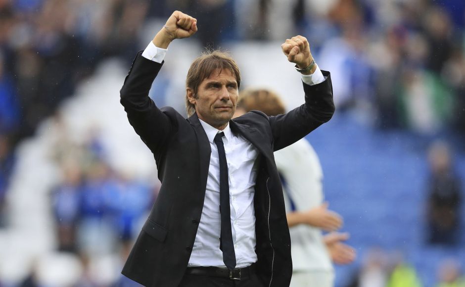 Jamie Vardy's penalty got Leicester City back in the game but Antonio Conte's men held on for their third win on the spin. AP Jamie Vardy's penalty got Leicester City back in the game but Antonio Conte's men held on for their third win on the spin. AP