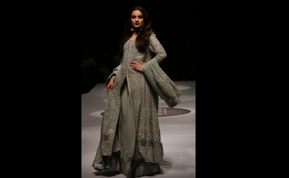 A model presents a creation by designer Adnan Pardase during the Pakistan Spring/Summer 2017 Fashion Show Week in Karachi, Pakistan, on Thursday, 14 September, 2017. Image courtesy: AP/Shakil Adil A model presents a creation by designer Adnan Pardase during the Pakistan Spring/Summer 2017 Fashion Show Week in Karachi, Pakistan, on Thursday, 14 September, 2017. Image courtesy: AP/Shakil Adil