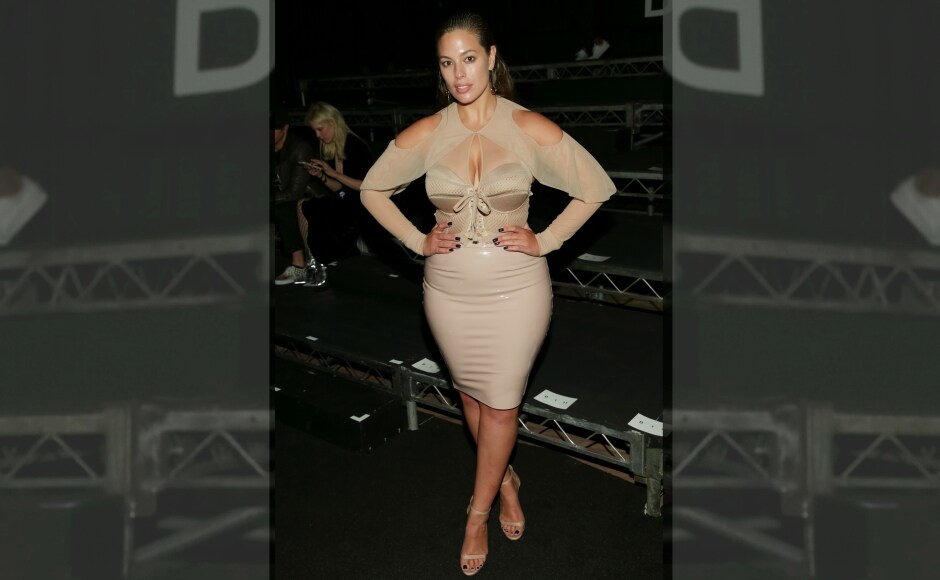 Plus size model Ashley Graham attends Rihanna's Fenty Puma by Rihanna fashion show. Image from AP. Plus size model Ashley Graham attends Rihanna's Fenty Puma by Rihanna fashion show. Image from AP.