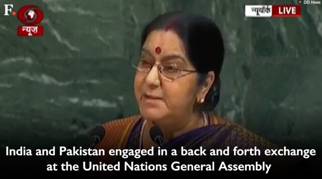 Sushma Swaraj at UNGA: External Affairs Minister should have diminished Pakistan on global stage by ignoring it Sushma Swaraj at UNGA: External Affairs Minister should have diminished Pakistan on global stage by ignoring it
