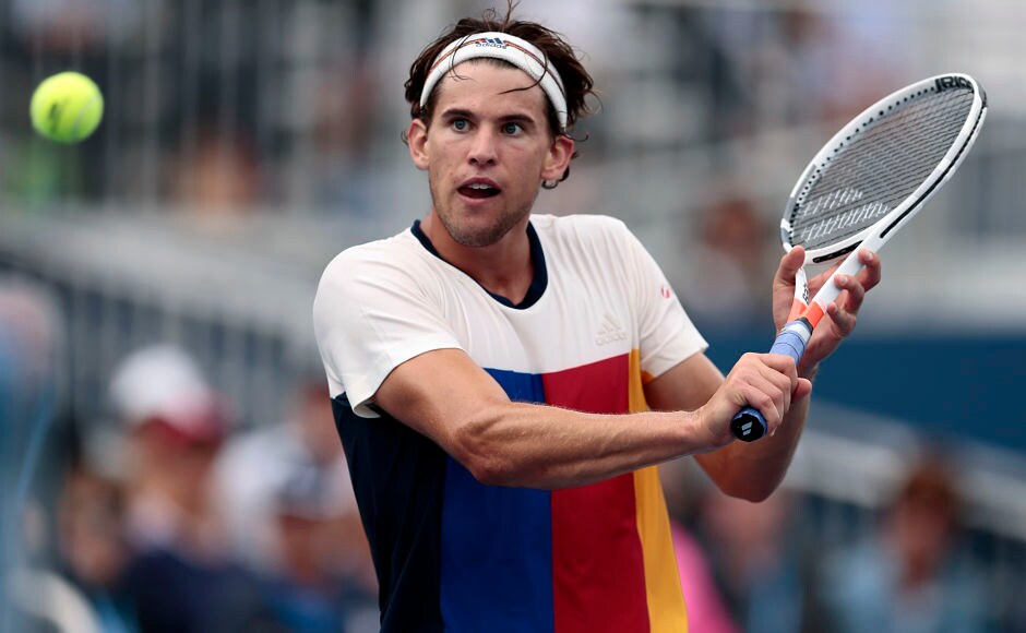 Austrian sixth seed Dominic Thiem defeated France's Adrian Mannarino 7-5, 6-3, 6-4 to make the last 16 for the third time in four years. AP Austrian sixth seed Dominic Thiem defeated France's Adrian Mannarino 7-5, 6-3, 6-4 to make the last 16 for the third time in four years. AP