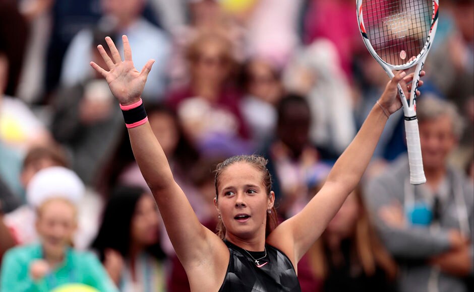 Russia's Daria Kasatkina reached the last 16 of a major for the first time by seeing off French Open champion Jelena Ostapenko, the 12th seed, 6-3, 6-2. AP Russia's Daria Kasatkina reached the last 16 of a major for the first time by seeing off French Open champion Jelena Ostapenko, the 12th seed, 6-3, 6-2. AP