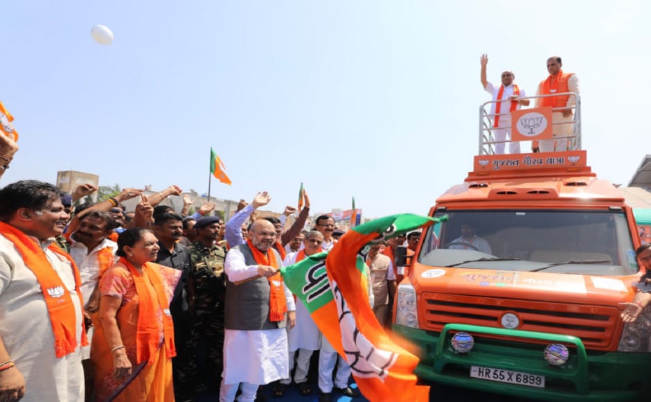 Amit Shah Blows Gujarat Assembly Elections Bugle, Says BJP is Invincible Amit Shah Blows Gujarat Assembly Elections Bugle, Says BJP is Invincible