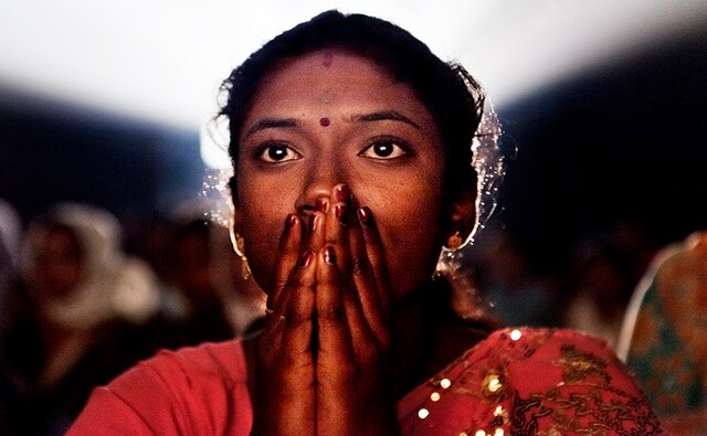Madhehiya's project is an homage to a dying tradition of cinema culture, to the era when huge tents were hitched to the back of gigantic trucks and films were screened using hand-cranked projectors. Photo courtesy Amit Madheshiya/GALLERYSKE and PHOTOINK Madhehiya's project is an homage to a dying tradition of cinema culture, to the era when huge tents were hitched to the back of gigantic trucks and films were screened using hand-cranked projectors. Photo courtesy Amit Madheshiya/GALLERYSKE and PHOTOINK