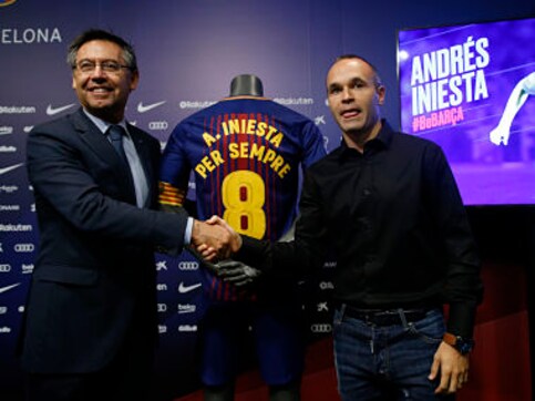 La Liga: Barcelona tie down captain Andres Iniesta with club after midfielder signs lifetime contract La Liga: Barcelona tie down captain Andres Iniesta with club after midfielder signs lifetime contract