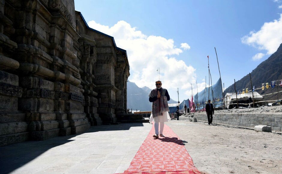 He sat in the sanctum sanctorum, offered prayers and performed the Rudrabhishek a day after Diwali. He also laid down the foundation stone for a new 'Kedarpuri', which was ravaged by flash floods in 2013, killing thousands. Twitter/@PMOIndia He sat in the sanctum sanctorum, offered prayers and performed the Rudrabhishek a day after Diwali. He also laid down the foundation stone for a new 'Kedarpuri', which was ravaged by flash floods in 2013, killing thousands. Twitter/@PMOIndia