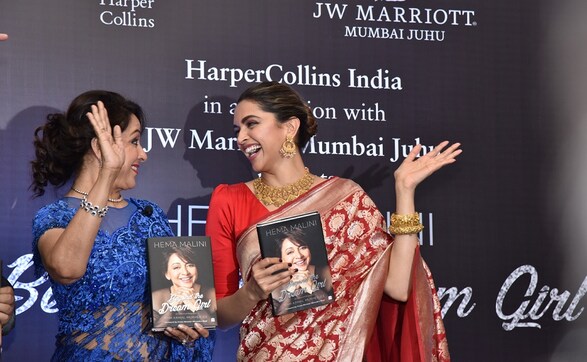 Hema Malini's biography launched by Deepika Padukone on veteran actress' 69th birthday Hema Malini's biography launched by Deepika Padukone on veteran actress' 69th birthday