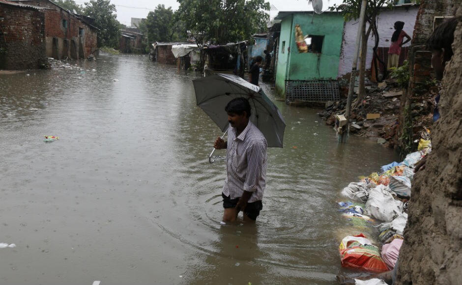 Roads in the city suffered heavy damages and traffic was moving at a snail's pace at some places. Arrival and departure of flights at the Rajiv Gandhi International Airport was also affected. AP Hyderabad: Three killed after cloudburst triggers mayhem, disrupts normal life