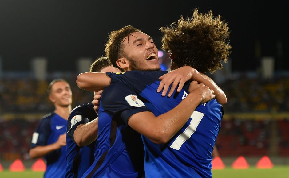 France forward Amine Gouiri scored both goals as they edged out Japan to tighten their grip on top spot in Group E. GettyImages