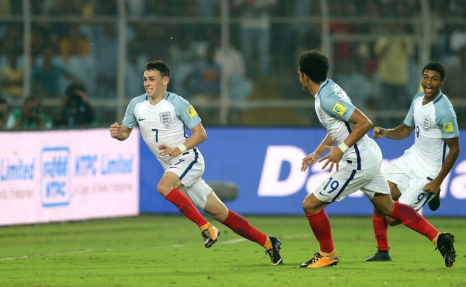Phil Foden gave England the lead for the first time in the match as the Manchester City player scored from Callum Hudson-Odoi's delightful cross. Getty Phil Foden stars as England thrash European rivals Spain to clinch FIFA U-17 World Cup 2017