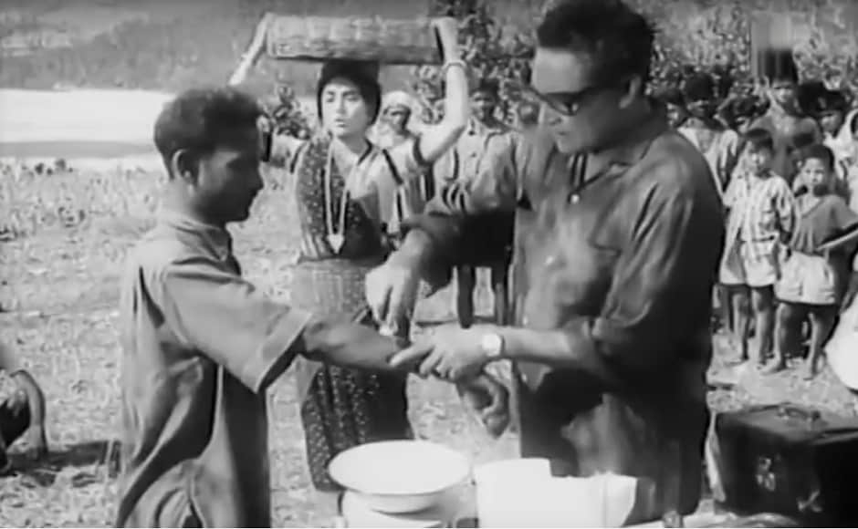 Tapan Sinha's 1967 Bengali film, Hatey Bazarey also starred Vyjayanthimala along with Kumar. Image courtesy: Screen grab via YouTube On Ashok Kumar's birth anniversary, a look at his memorable appearances on celluloid