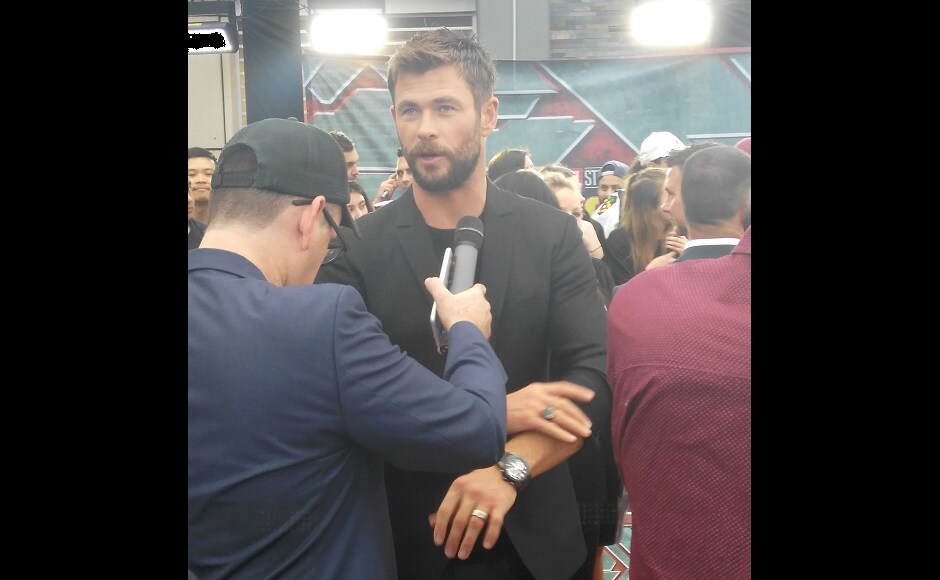Chris Hemsworth called the experience of being on screen with Ruffalo, Cate Blanchette and Anthony Hopkins "intimidating. Image courtesy: Abhishek Srivastava Chris Hemsworth called the experience of being on screen with Ruffalo, Cate Blanchette and Anthony Hopkins "intimidating. Image courtesy: Abhishek Srivastava