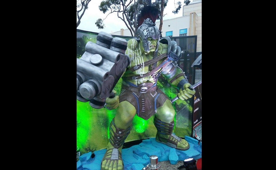 An installation of Hulk at the event. Image courtesy: Abhishek Srivastava An installation of Hulk at the event. Image courtesy: Abhishek Srivastava