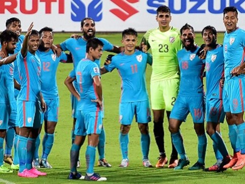Indian football team gains two spots in FIFA rankings, moves to 105 Indian football team gains two spots in FIFA rankings, moves to 105