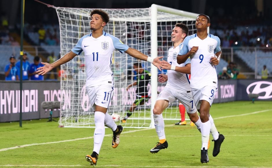 Borussia Dortmund forward Jadon Sancho gave England a 3-0 lead after converting from the pnelaty spot in the second half. GettyImages