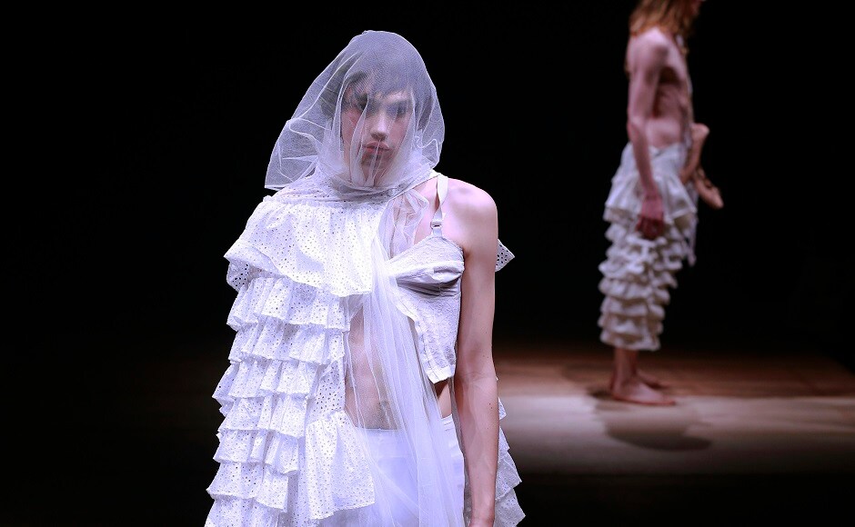They displayed creations of "thibaut" by Ban. Image via AP They displayed creations of "thibaut" by Ban. Image via AP