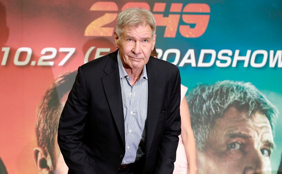 Actor Harrison Ford poses for photographers during a press conference to promote their latest film Blade Runner 2049 in Tokyo. Picture courtesy: Shizuo Kambayashi/ AP Actor Harrison Ford poses for photographers during a press conference to promote their latest film Blade Runner 2049 in Tokyo. Picture courtesy: Shizuo Kambayashi/ AP