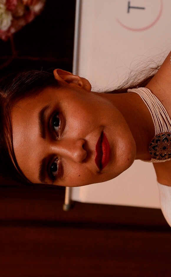 As Neha demonstrated the jewellery, Karan said the challenge was to create a shift in how polki is worn - from just being bridal and trousseau wear to being something you can wear to work or an evening out with friends. As Neha demonstrated the jewellery, Karan said the challenge was to create a shift in how polki is worn - from just being bridal and trousseau wear to being something you can wear to work or an evening out with friends.