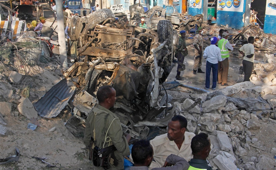 Al-Shabab, Africa's deadliest Islamic extremist group, quickly claimed responsibility for Saturday's attack and said its fighters were inside the hotel. Witnesses in some previous attacks have said al-Shabab fighters disguised themselves by wearing military uniforms. AP Al-Shabab, Africa's deadliest Islamic extremist group, quickly claimed responsibility for Saturday's attack and said its fighters were inside the hotel. Witnesses in some previous attacks have said al-Shabab fighters disguised themselves by wearing military uniforms. AP