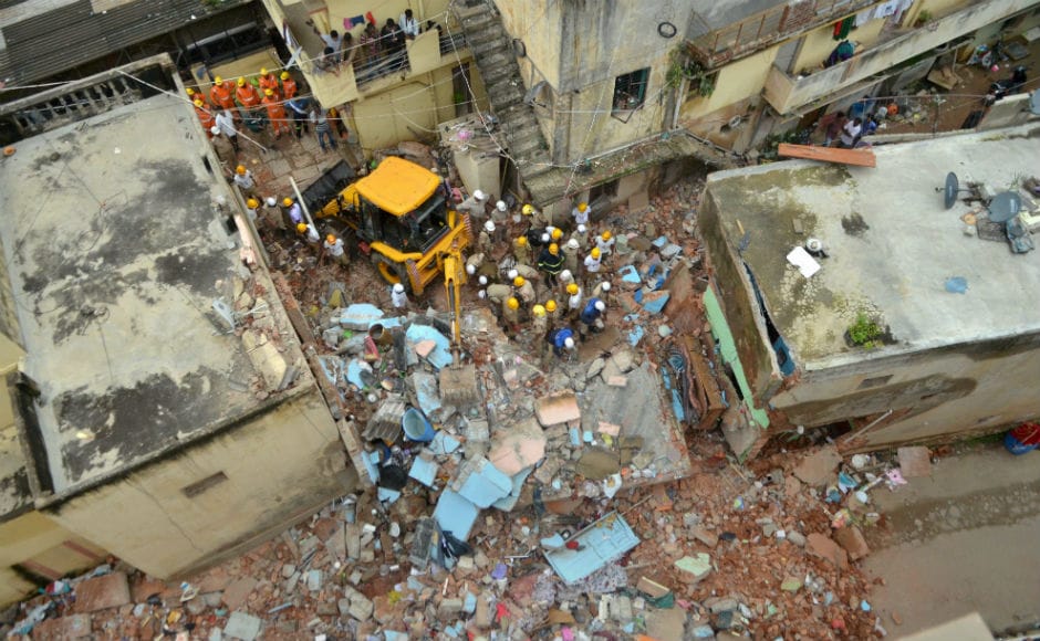 At least seven persons, including three women, were killed and several others feared trapped when a two-storey building collapsed due to a suspected LPG cylinder blast near Ejipura in Bengaluru on Monday. PTI Building collapses in Bengaluru's Ejipura: Seven die in suspected cylinder blast