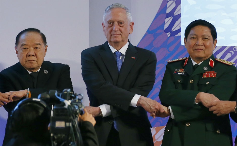 US defense secretary James Mattis too attended the meet. The ADMM, which is the highest defence consultative and cooperative mechanism in the ASEAN, aims to promote mutual trust and confidence through greater understanding of defence and security challenges as well as enhancement of transparency and openness. AP US defense secretary James Mattis too attended the meet. The ADMM, which is the highest defence consultative and cooperative mechanism in the ASEAN, aims to promote mutual trust and confidence through greater understanding of defence and security challenges as well as enhancement of transparency and openness. AP