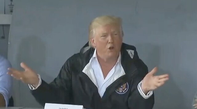 President Donald Trump gives himself 10/10 for Puerto Rico hurricane response President Donald Trump gives himself 10/10 for Puerto Rico hurricane response