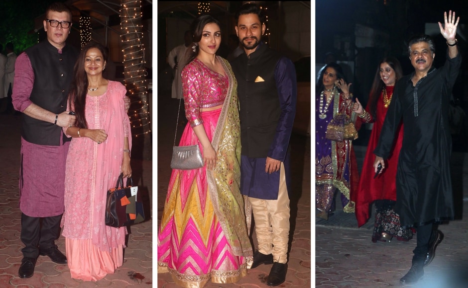 Aditya Pancholi with Zareena Wahab; Soha Ali Khan with Kunal Khemu; Anil Kapoor. Photo: Sachin Gokhale/Firstpost Aditya Pancholi with Zareena Wahab; Soha Ali Khan with Kunal Khemu; Anil Kapoor. Photo: Sachin Gokhale/Firstpost