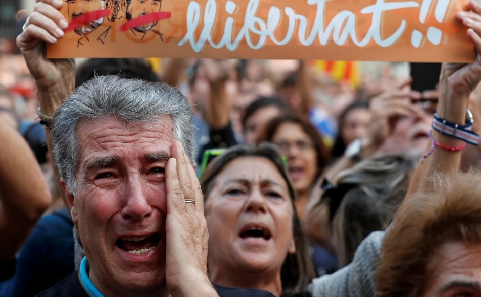 The motion passed in the regional Parliament in Barcelona — which was boycotted by opposition parties — said Catalonia constituted an independent, sovereign and social democratic state. Reuters The motion passed in the regional Parliament in Barcelona — which was boycotted by opposition parties — said Catalonia constituted an independent, sovereign and social democratic state. Reuters