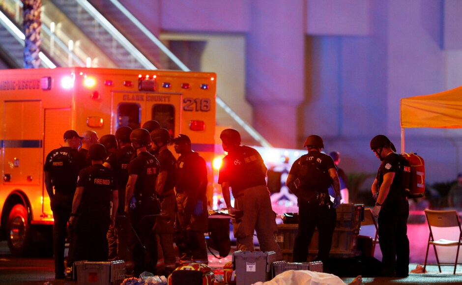 Las Vegas Metro Police sheriff Joseph confirmed that the shooter was killed but they were on the lookout for his companion. Reuters Shooting at Las Vegas music festival kills 50; more than 200 injured