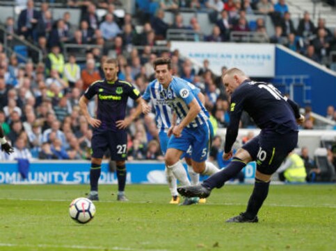 Premier League: Wayne Rooney saves Everton with last gasp penalty against Brighton and Hove Albion Premier League: Wayne Rooney saves Everton with last gasp penalty against Brighton and Hove Albion