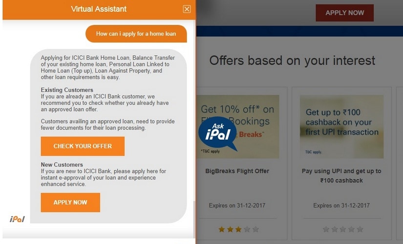 ICICI Bank's AI-powered chatbot iPal