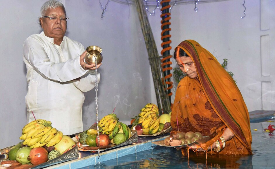 Security have been stepped up in Patna and its adjacent areas in view of the four-day-long Chhath festival which entered its third day on Thursday. PTI India celebrates Chhath Puja: Devotees flock to Ganga, Yamuna on third day of festival