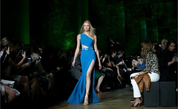 Elie Saab displays colourful collection at the ready-to-wear fashion week in Paris Elie Saab displays colourful collection at the ready-to-wear fashion week in Paris