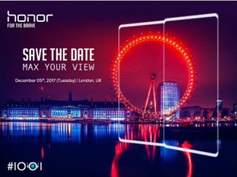 Huawei's Honor send media invites of a bezel-less smartphone release on 5 December in London Huawei's Honor send media invites of a bezel-less smartphone release on 5 December in London